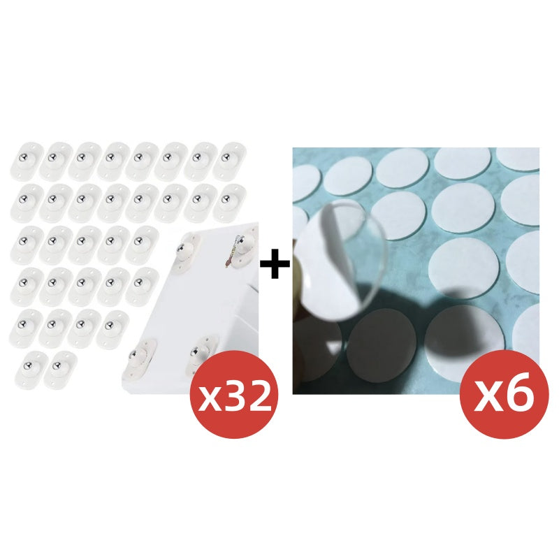 🛋️ 50% OFF — Self-Adhesive 360° Furniture Caster Wheels