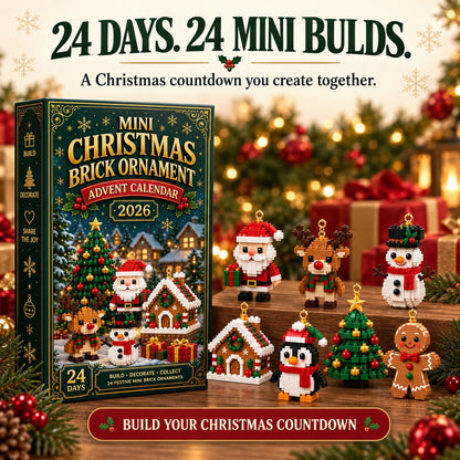 🎄 24-Day Mini Christmas Ornament Advent Calendar — Build, Hang & Countdown ✨