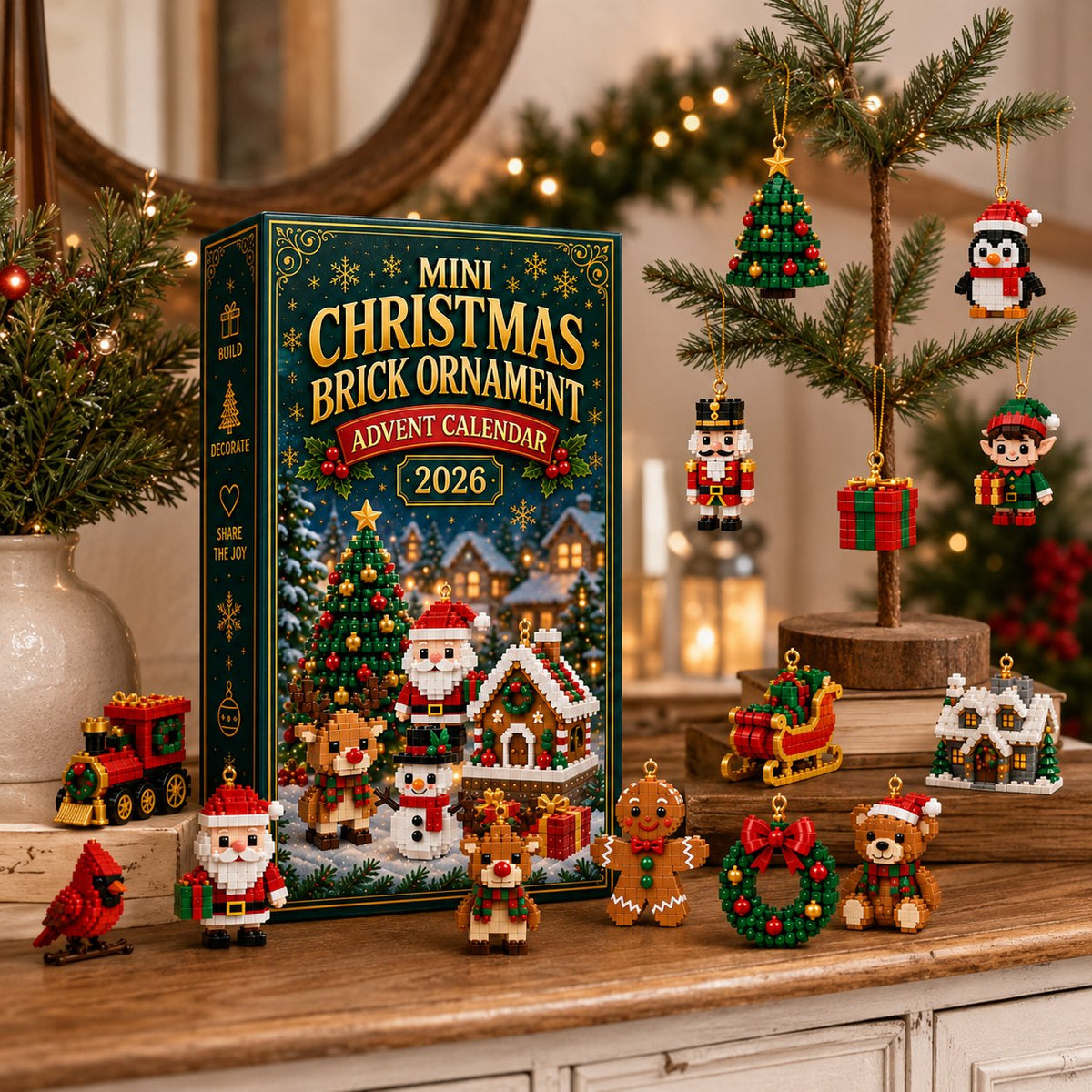 🎄 24-Day Mini Christmas Ornament Advent Calendar — Build, Hang & Countdown ✨