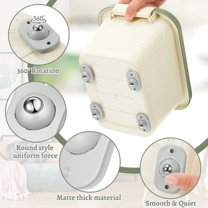 🛋️ 50% OFF — Self-Adhesive 360° Furniture Caster Wheels